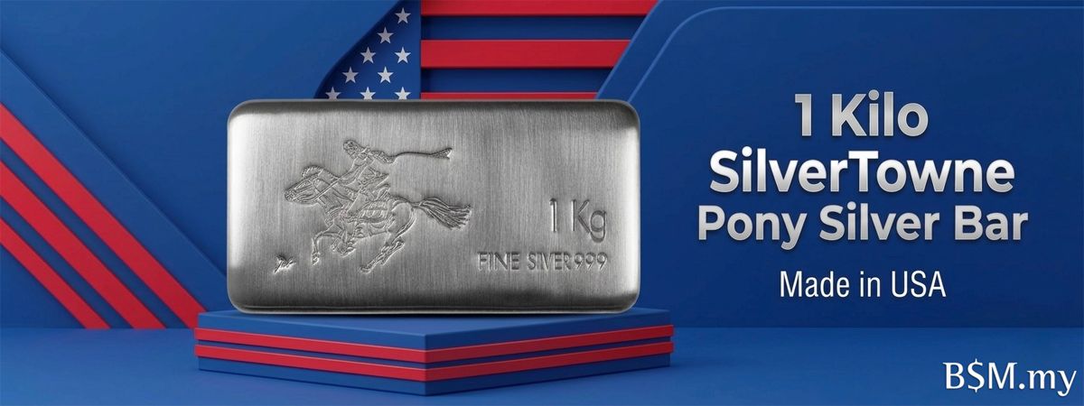 SilverTowne Mint Pony Silver Kilo Bar