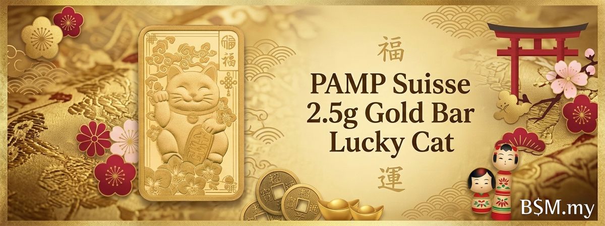 PAMP Suisse 2.5g Gold Bar Lucky Cat